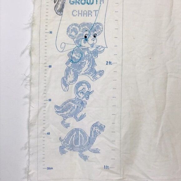Growth Chart Unfinished Embroidery Vintage - Picture 3 of 7